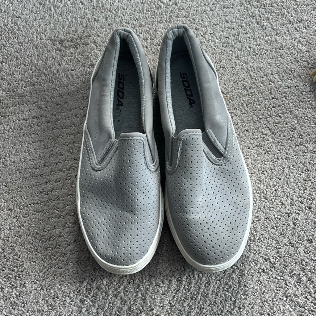 Sofa Brand Slip On Sneakers In Light Gray Size 75